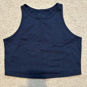 Fleo Navy Blue Crop Top